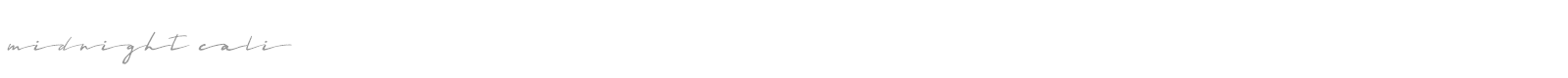 Midnight Cali font preview
